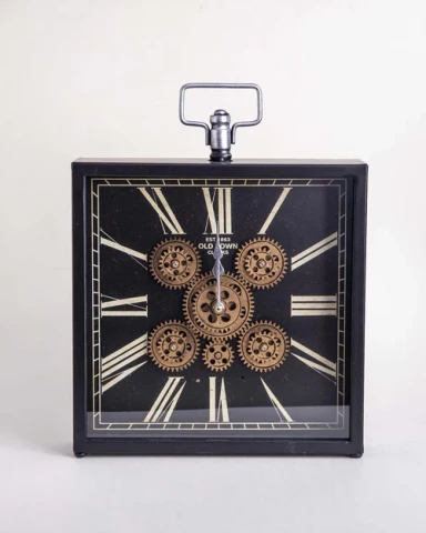 Old Town Square Table Clock