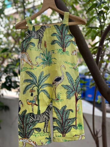 Klingaru Dungaree - Pista Green Jungle